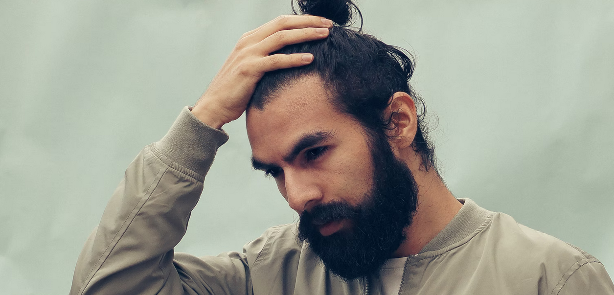 man with black hair